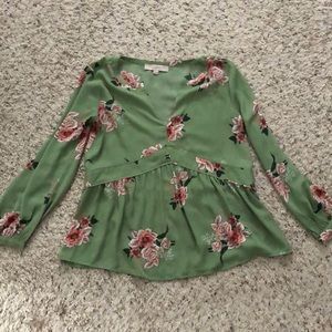 2 loft shirts, green worn once, black never worn